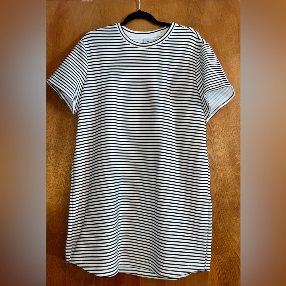 Striped Black and White Dress